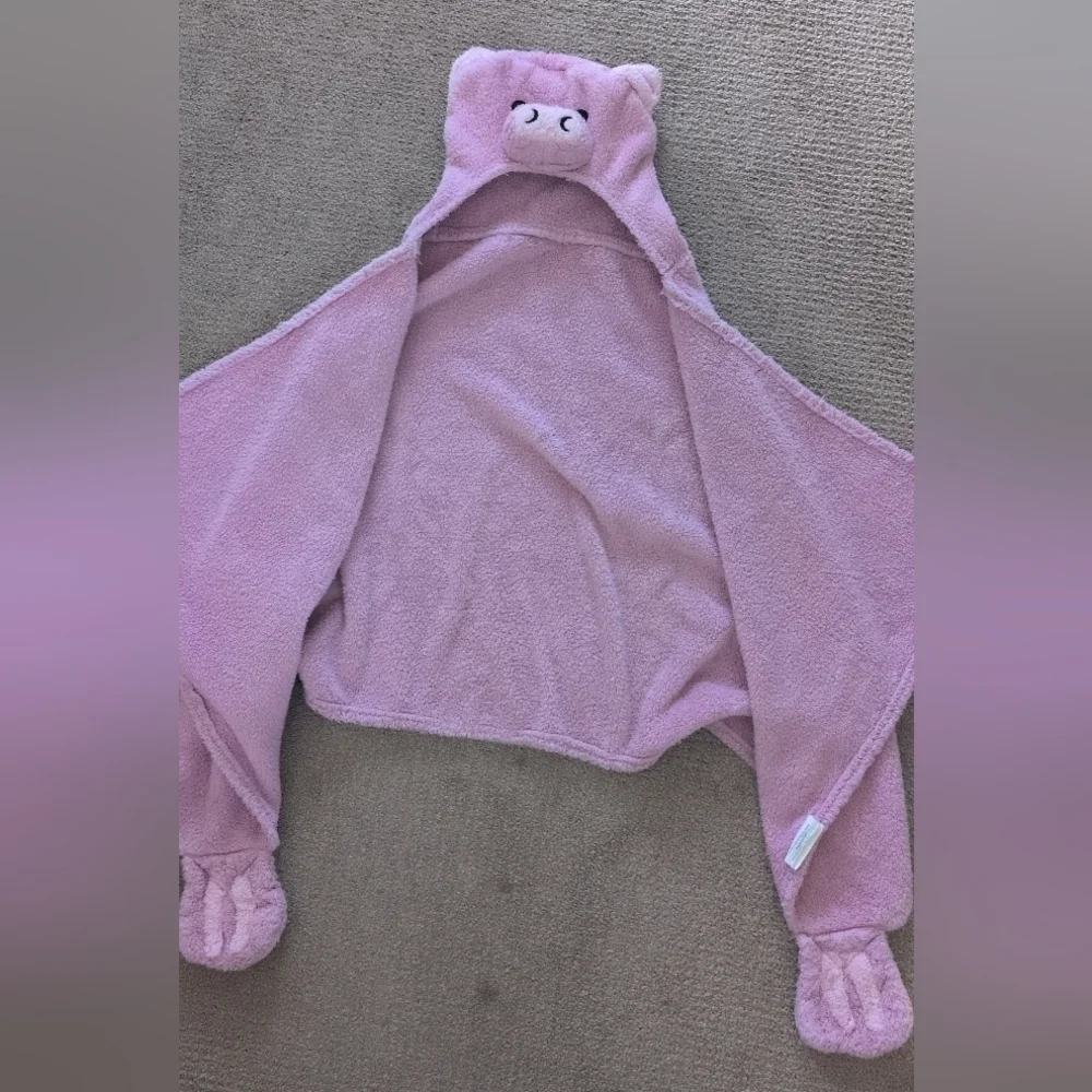 Just For Kids Unisex Hooded Pig Blanket